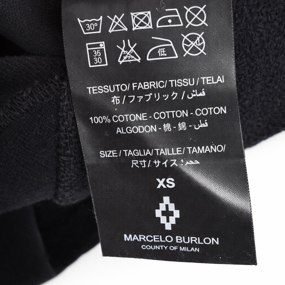 Marcelo Burlon County of Milan Tiger Graphic Sweatshirt DressXS Black Streetwear - Picture 10 of 10